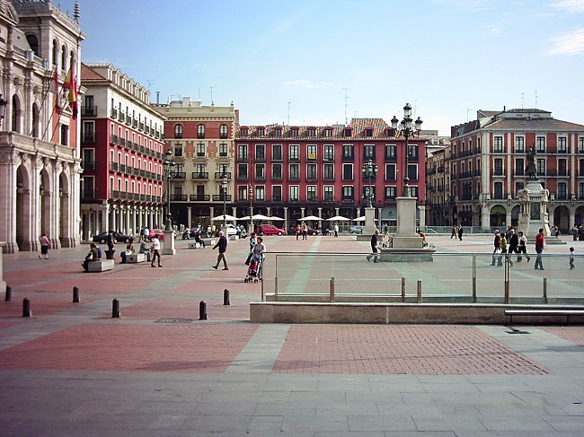 Aprendemos Español en la plaza Mayor de Valladolid